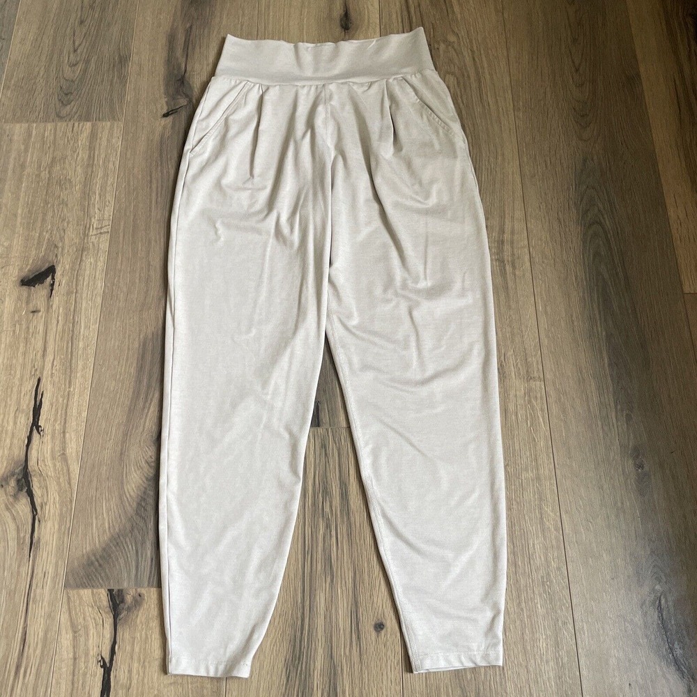 Vuori Lux at Ease Jogger Womens Small Cozy High Waisted Comfort Suede Heather